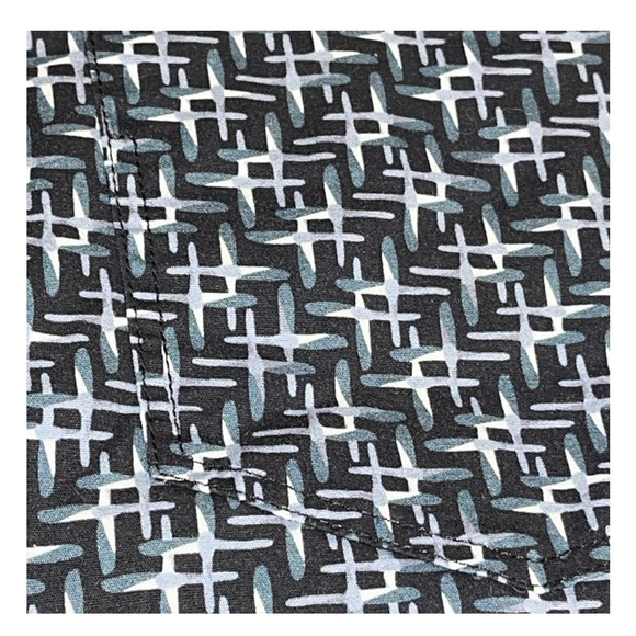 WRK The Reworked Shirt RARE Blue Gray Black Crosses Lightweight Cotton Men’s XL - Picture 5 of 13